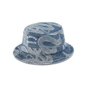 Головные уборы Supreme x Hysteric Glamour Snake Denim Crusher 'Синий'