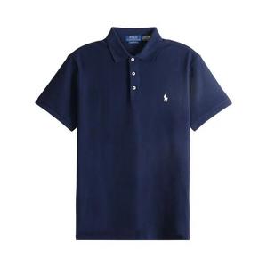 Поло Polo Ralph Lauren Текстурированная рубашка-поло Custom Slim Honeycomb 'Темно-синий круиз'