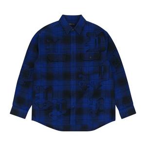Фланелевые рубашки PURPLE BRAND Plaid Flannel Long-Sleeve Shirt 'Синий'