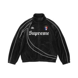 Трековые куртки Supreme x Umbro Velour Track Jacket 'Black'