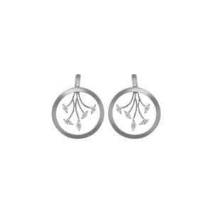 Серьги-кольца Morga из белого золота с бриллиантами