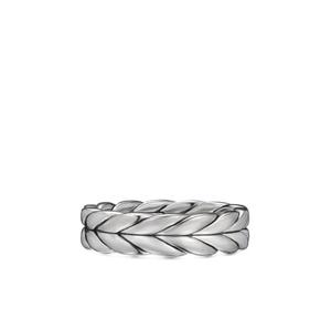 Серебряное кольцо Chevron (6 мм)