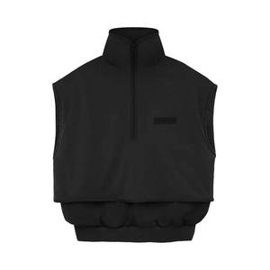 Жилеты Fear of God Essentials Nylon Fleece Mockneck Vest 'Jet Black/Jet Black'