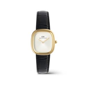 Margot Black-Croc Off-White Gold - Женские часы из нержавеющей стали с кожаным ремешком DW Официальные подлинные оригинальные