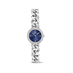 Ellips Watch 26mm Blue Crystal Silver - Женские часы с ремешком из нержавеющей стали DW Official Authentic Original