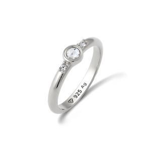 Кольцо с кристаллом Swarovski® Solitaire – серебро 925