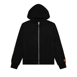 Zip Ups Heron Preston Logo Zip Hoodie 'Черный/Красный'