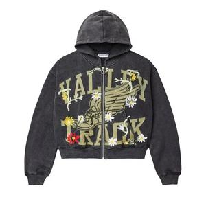 Толстовки на молнии Vale Forever Midnight Garden Zip Up Hoodie 'Black'