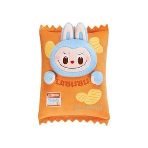 Подушки Pop Mart Labubu THE MONSTERS Wacky Mart Series Chips Pillow 'Orange'