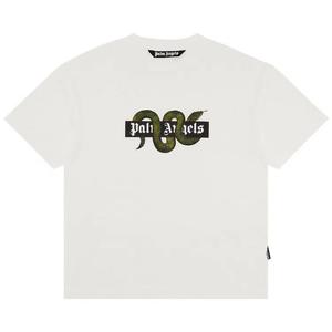 Топы Palm Angels Snake Box Logo Tee 'Off White/Green'