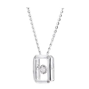 [Бесплатное колье] LITZ 18K Белое золото Бриллиантовая подвеска SJ-PD21694 (1.40 г +/-)