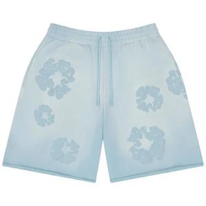 Шорты Denim Tears Faded Mono Cotton Wreath Sweatshorts «Light Blue»