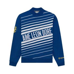 Джерси Aimé Leon Dore WINDSTOPPER Striped Knit Cycling Jersey By GORE-TEX Labs 'Темно-синий пион'