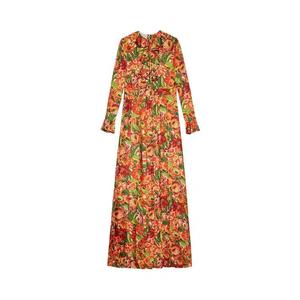 Платья миди Gucci x The North Face Silk Dress 'Оранжевый Floral'