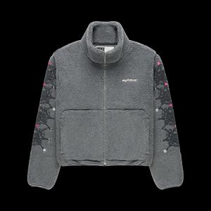 Молнии Sp5der Webstone Teddy Fleece Zip Up 'Slate Grey'