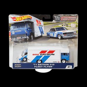 Игрушки и наборы игр Hot Wheels 2019 Team Transport D Fyt14 Fleet Flyer w/ Mercedes-Benz 190e