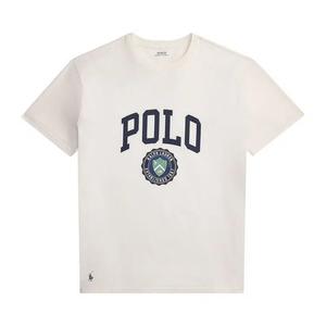 Топы Polo Ralph Lauren Short-Sleeve Jersey Knit Graphic Print T-Shirt 'Deckwash White'