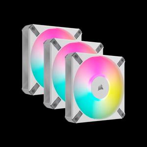 Corsair iCUE AF120 ELITE RGB 120мм вентилятор - White белый (Triple Pack набор из 3 с контроллером LIGHTING NODE CORE RGB)
