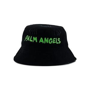 Панамы Palm Angels Панама с сезонным логотипом 'Черный/Зеленый флуо'