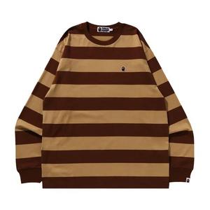 Футболки с длинным рукавом BAPE Ape Head One Point Hoop Long-Sleeve Tee 'Brown'