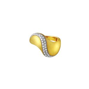TOMEI Sri Puteri Curvy Ring, желтое золото 916/22K
