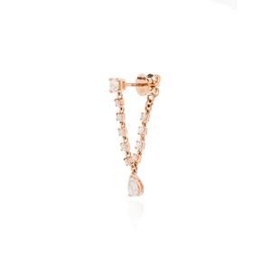Серьги Olivia из розового золота с бриллиантами