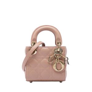 Сумка-сэтчел Micro Lambskin Cannage Lady Dior (2022 год)