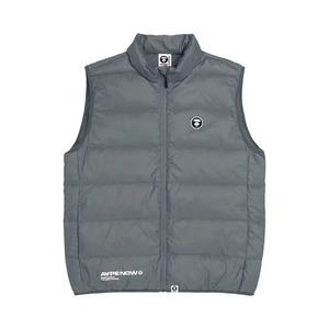 Жилеты AAPE Moonface Zip-Up Down Vest 'Grey/Light'
