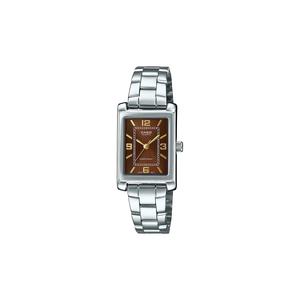 Женские аналоговые часы LTP-1234DD-5A Silver Stainless Steel Strap