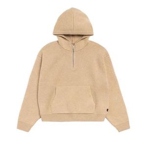 Застежки-молнии Stussy Quarter Zip Knit Hoodie 'Tan'