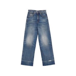 Джинсы bootcut с бахромой