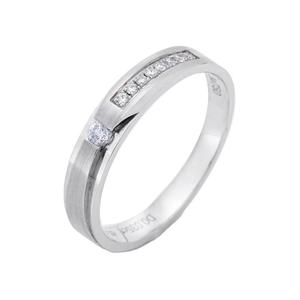 LITZ кольцо с бриллиантом из белого золота 18K YF-Y27CR013B