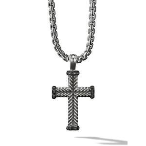 Серебряная подвеска Chevron Cross (33.5 мм)