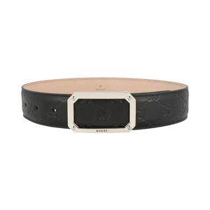 Ремни Gucci GG Embossed Leather Belt 'Черный'