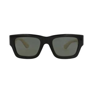 Солнцезащитные очки Gucci Square-Frame Recycled Acetate 'Black/Ivory/Grey'
