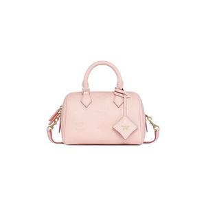 Top Handles MCM Ella Leather Boston Hybrid Small Bag 'Лотос Розовый'
