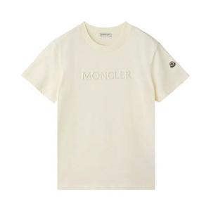 Футболка с коротким рукавом Moncler Crew Neck Short-Sleeve T-Shirt 'Белый'
