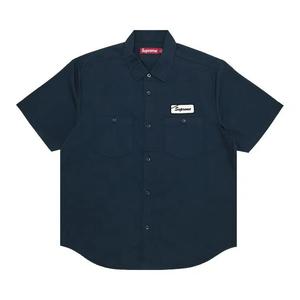 Овершоты Supreme Bitch Short-Sleeve Work Shirt 'Navy'