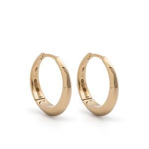Серьги-кольца Crescent из желтого золота