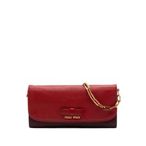 Сумка через плечо Bicolor Goatskin Madras Bow Wallet on Chain (2010-2026 годы)