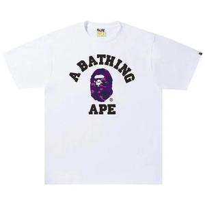 Футболки BAPE Color Camo College Tee "White/Purple"
