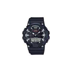Мужские аналогово-цифровые часы HDC-700-1AV, черный ремешок из смолы, спортивные часы для мужчин
