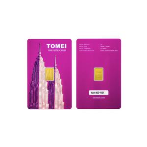[TOMEI Exclusive] Золотой слиток KLCC Twin Towers | 1 грамм | Чистое золото 9999