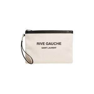 Косметички Saint Laurent Rive Gauche Zipped Pouch 'Greggio/Nero'