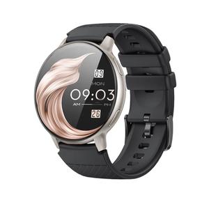 Умные часы Unisex Round - большой HD-экран 1,39 дюйма - с двумя резиновыми ремешками - серебристый цвет
