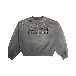 Свитера Satoshi Nakamoto Crystal Castle Crewneck 'Washed Grey'