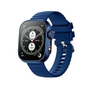 Умные часы унисекс, силиконовый ремешок - многофункциональные - Bluetooth-звонки - фонарик iOS/Android