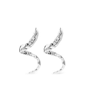 Фактурные серьги-подвески Snake