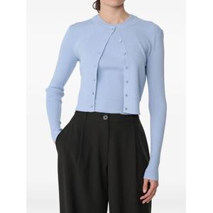 Укороченный кардиган Zoe Classic в рубчик