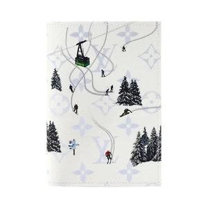 Путешествия Louis Vuitton Обложка для паспорта 'Ski White Monogram Canvas'